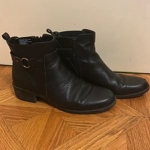 Anne Klein black ankle boots